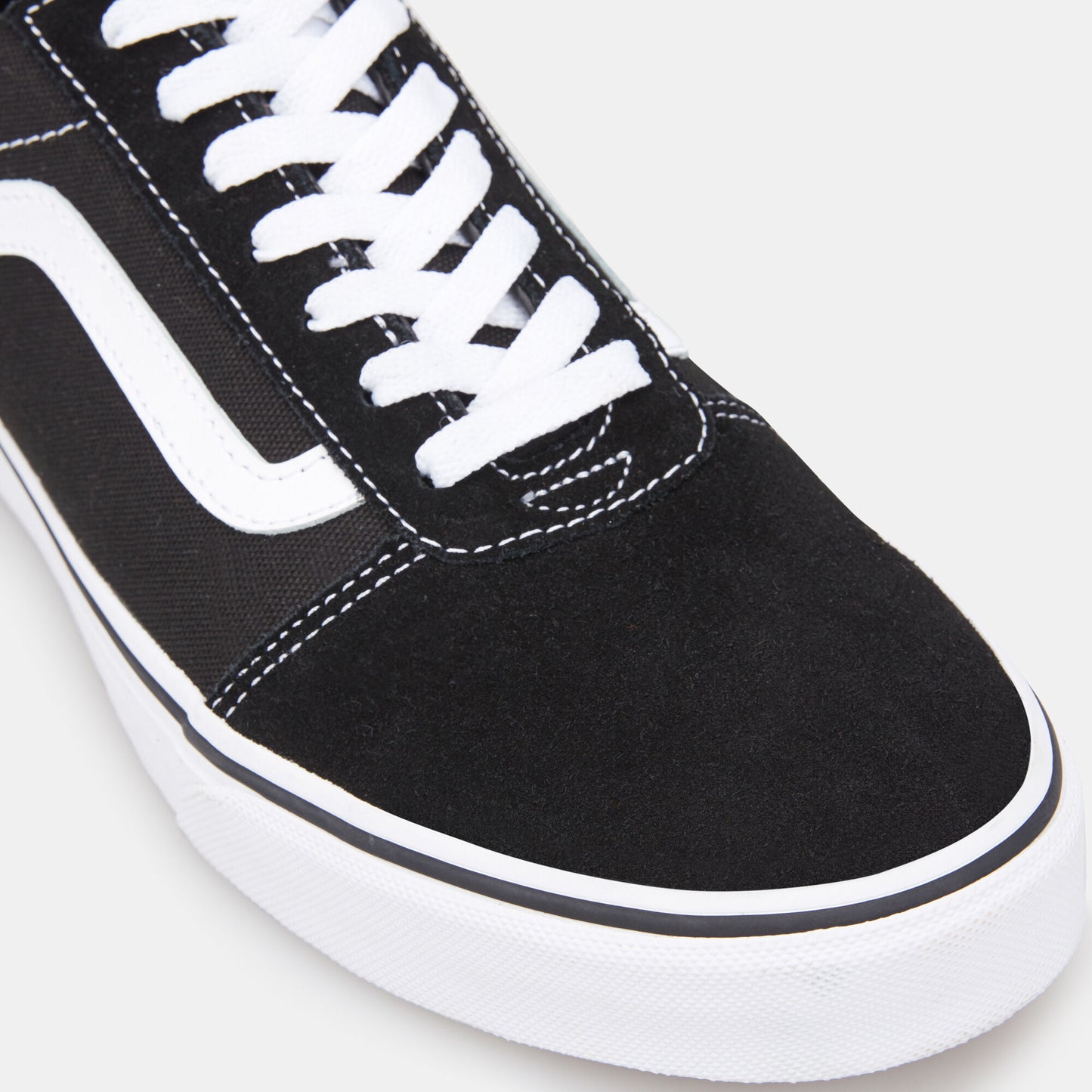 Vans Men's Ward Sneaker Suede Canvas Black White - Ndoros