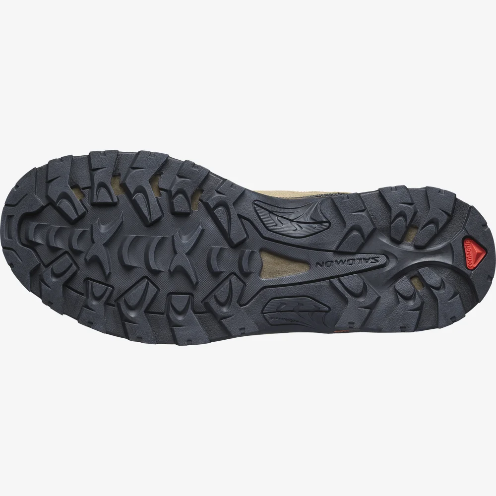 Salomon Men's Quest Rove GTX Hiking Waterproof Boots, Kangaro / Kelp / Black - Ndoros