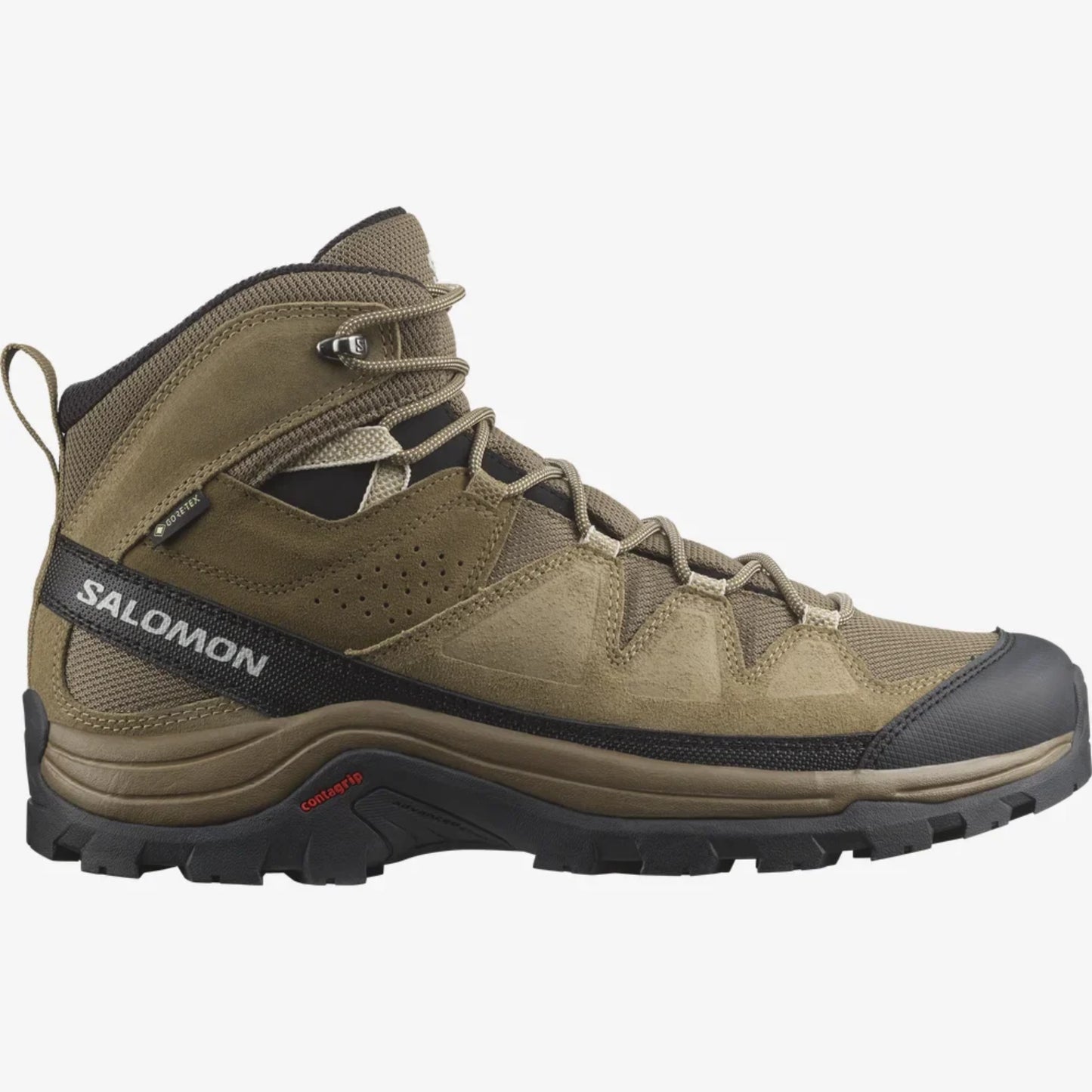 Salomon Men's Quest Rove GTX Hiking Waterproof Boots, Kangaro / Kelp / Black - Ndoros