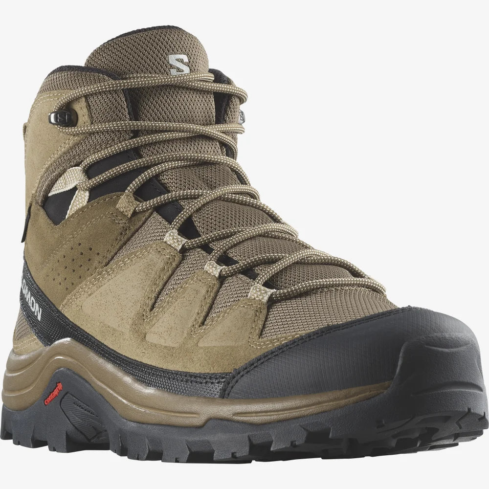 Salomon Men's Quest Rove GTX Hiking Waterproof Boots, Kangaro / Kelp / Black - Ndoros