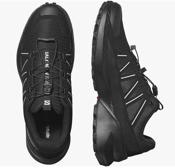 Salomon Men's Speedcross Peak Trail Running Shoes - Black/Black/Glacier Gray