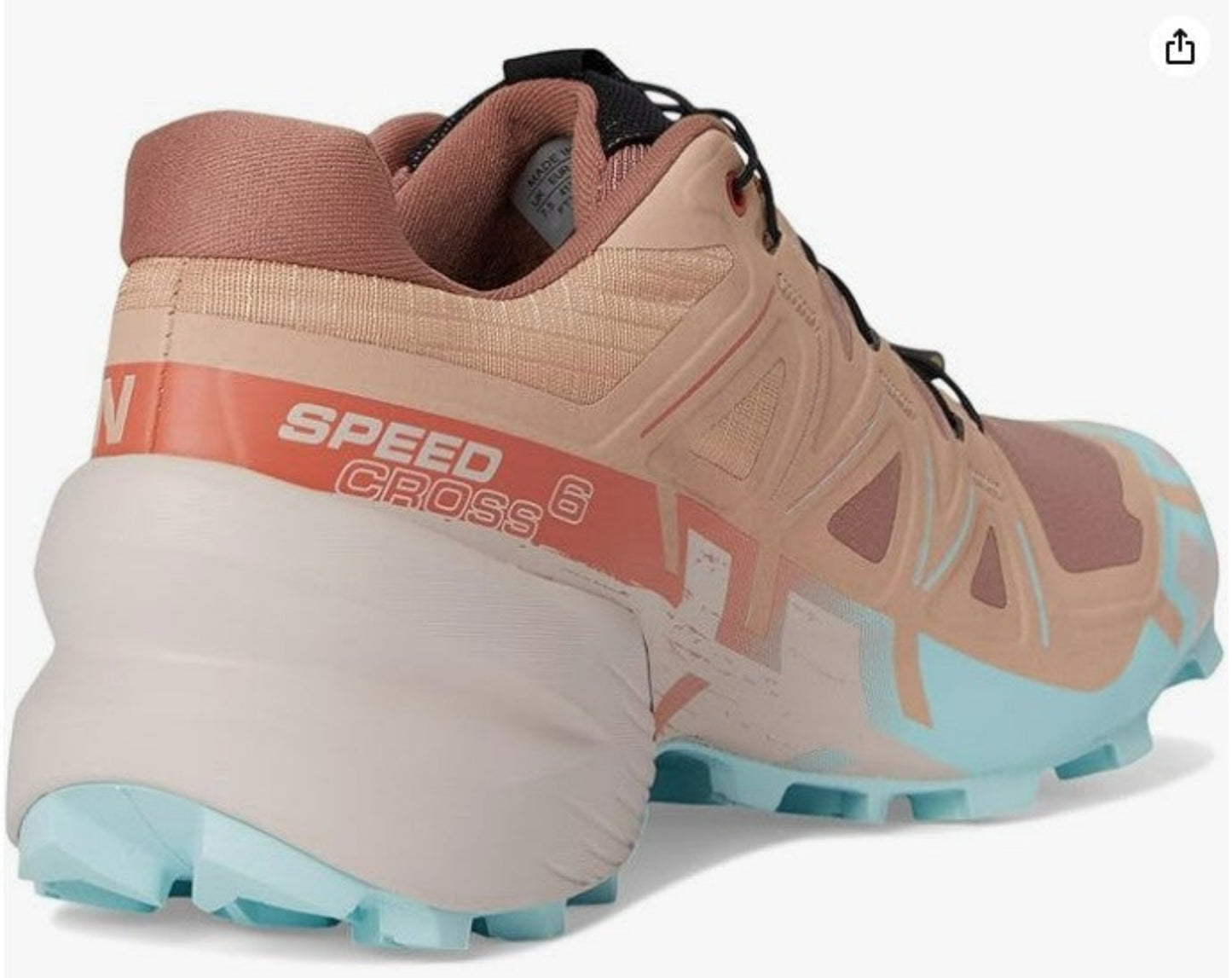 Salomon Women's Speedcross 6 Sneaker, Mahogany Rose/Hushed Violet/Iced Aqua
