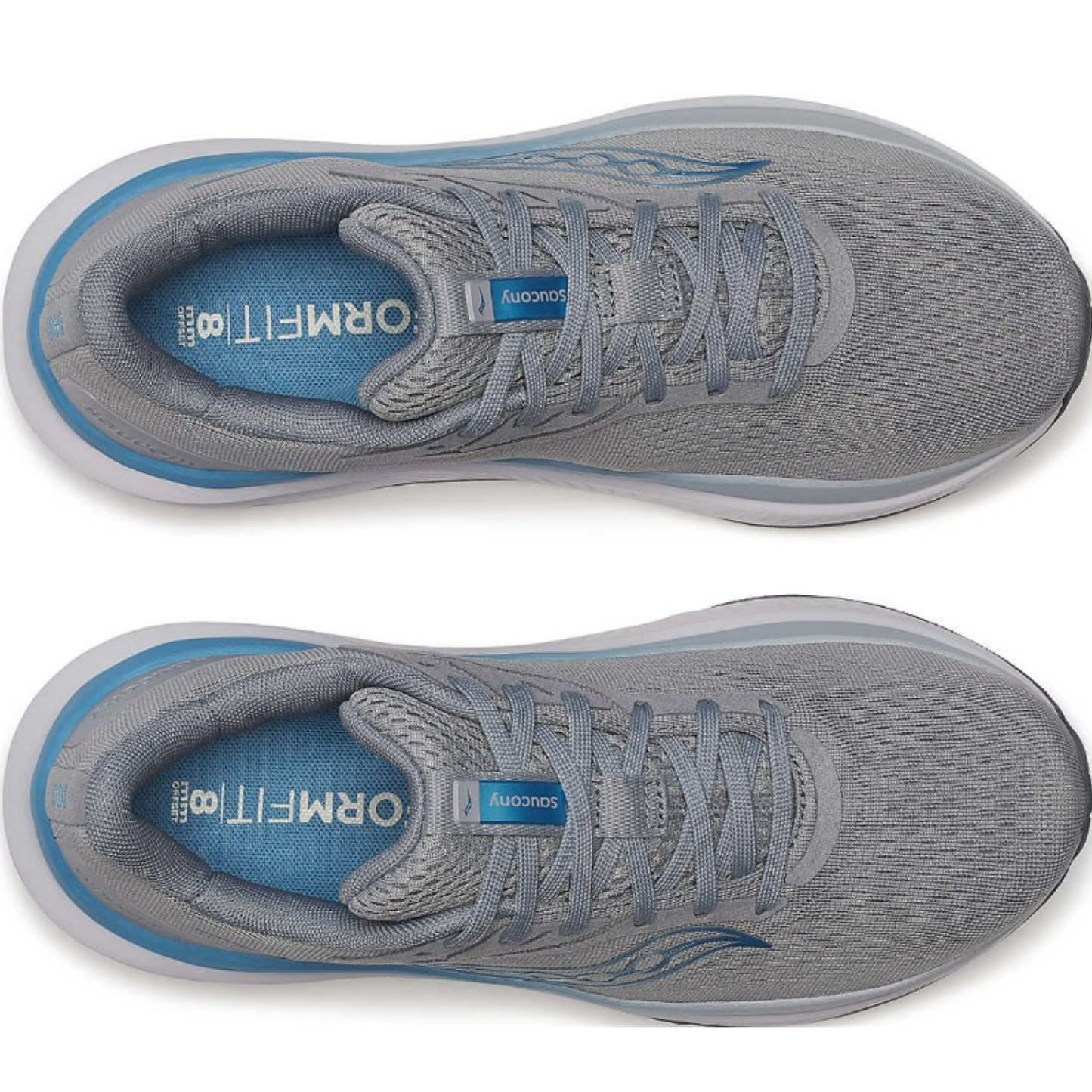 Saucony Women's Echelon 10 Sneaker, Flint/Breeze, Wide - Ndoros