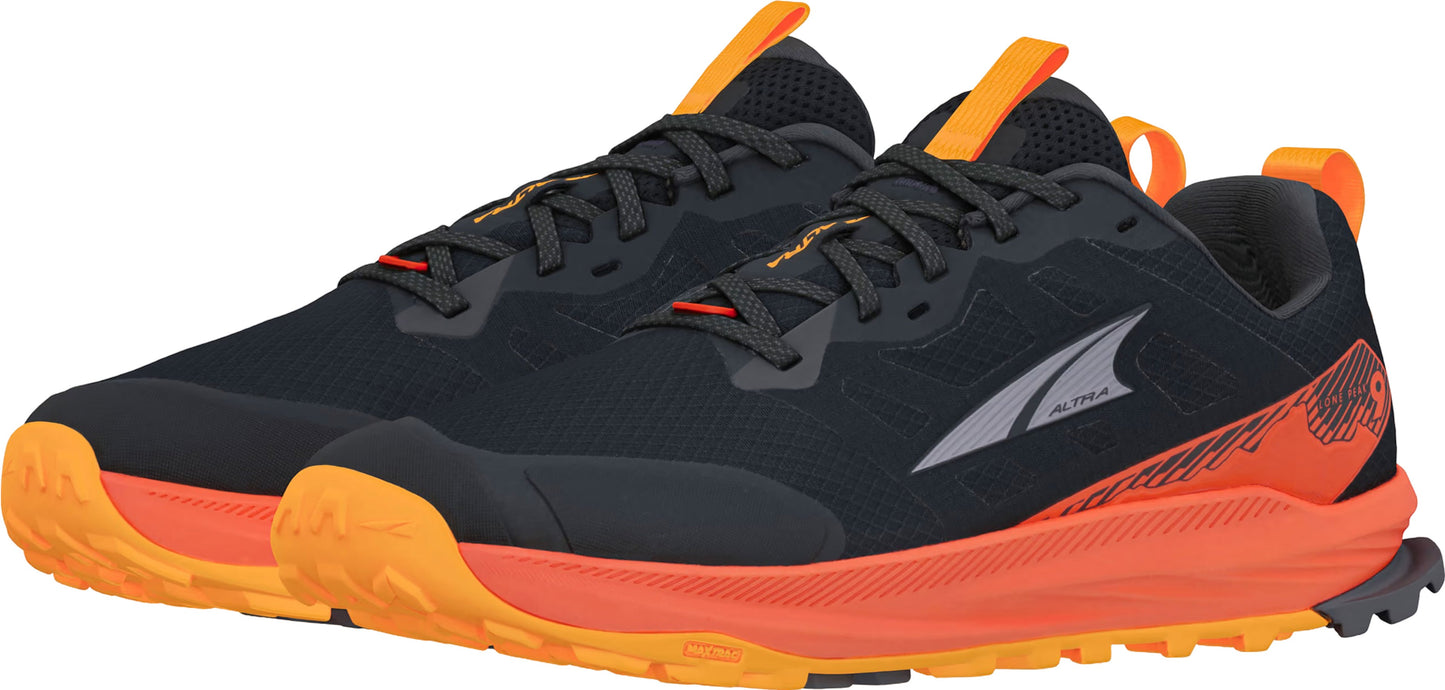 Altra Lone Peak 9 Black/Red Trail Running Shoes For Men
