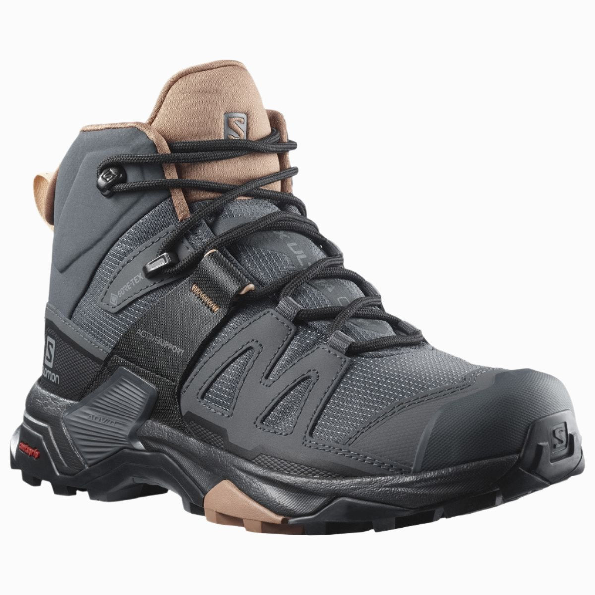 Salmon X Ultra 4 Leather Mid GTX Women's Hiking Running Boots - Ndoros