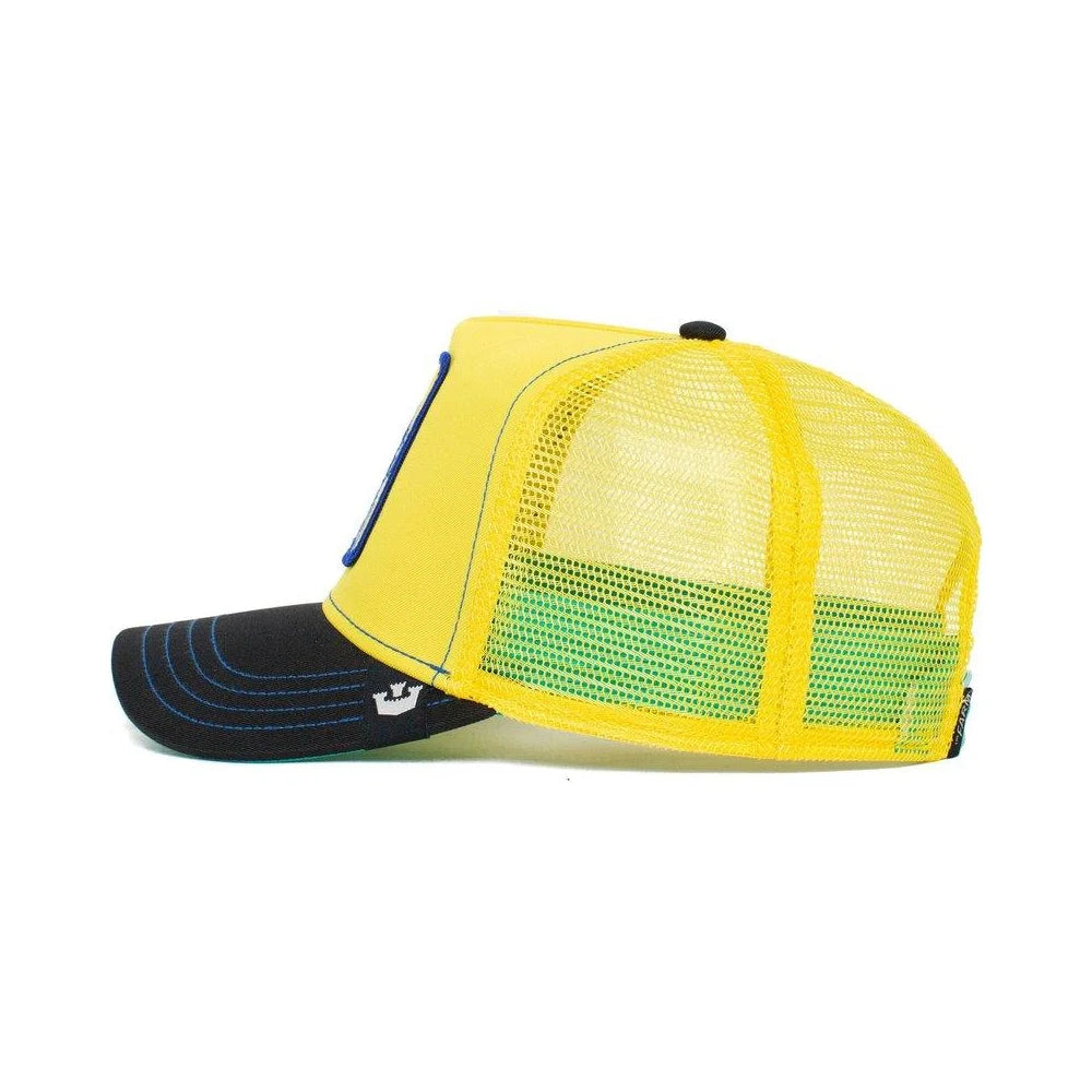 Goorin Bros. The Farm Acid Trip, Yellow, Doggy Trip, Collection Unisex Adjustable Trucker Cap