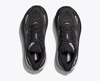 Hoka Men's Clifton 9 Sneaker, Black/White