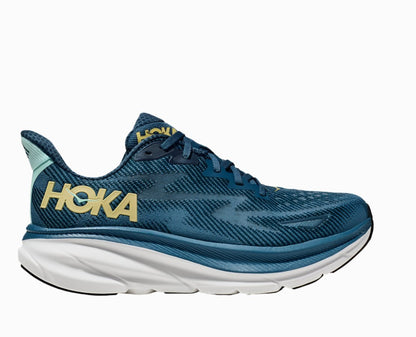 Hoka Clifton 9 Men's Sneaker in midnight ocean/blue steel