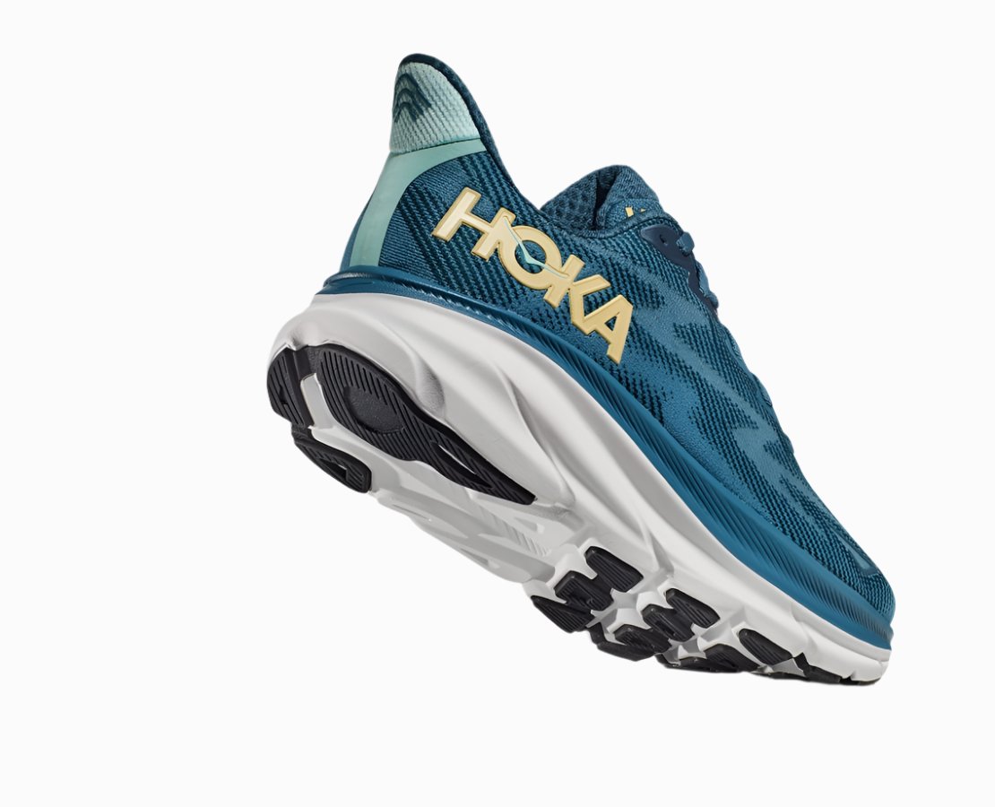 Hoka Clifton 9 Men's Sneaker in midnight ocean/blue steel