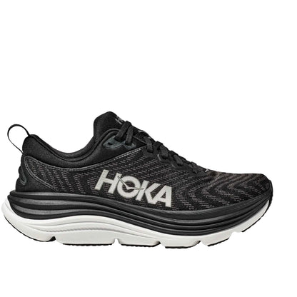 Hoka Gaviota 5 Men Cushioned Runing Shoes, Black/White