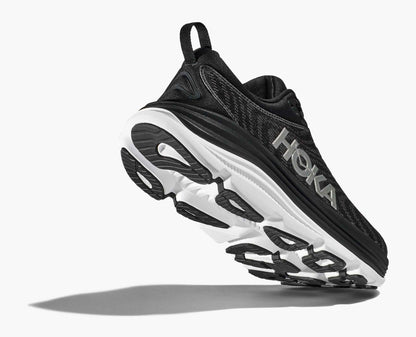 Hoka Gaviota 5 Men Cushioned Runing Shoes, Black/White