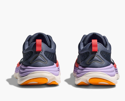 Hoka Gaviota 5 Women Cushioned Runing Shoes, Anchor/Grapefruit