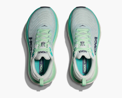 Hoka Gaviota 5 Women Cushioned Runing Shoes, Snow Melt/Cielo Blue