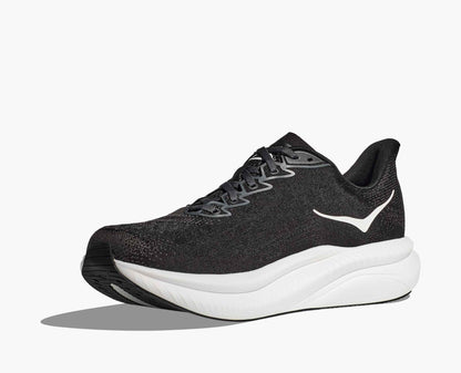Hoka Mach 6 Men Cushioned Runing Shoes, Black/White