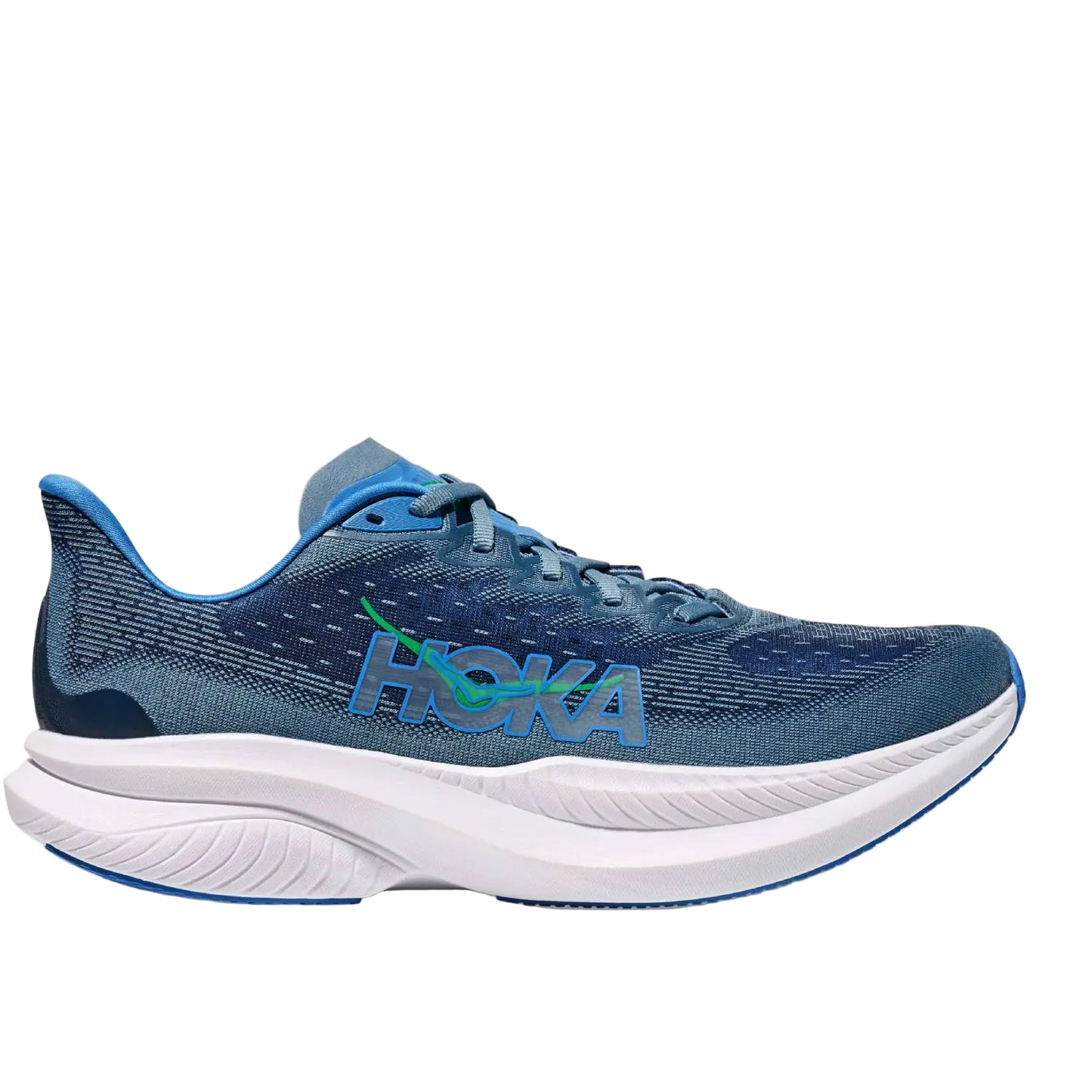 Hoka Mach 6 Men Cushioned Runing Shoes, Downpour/Thunder Cloud