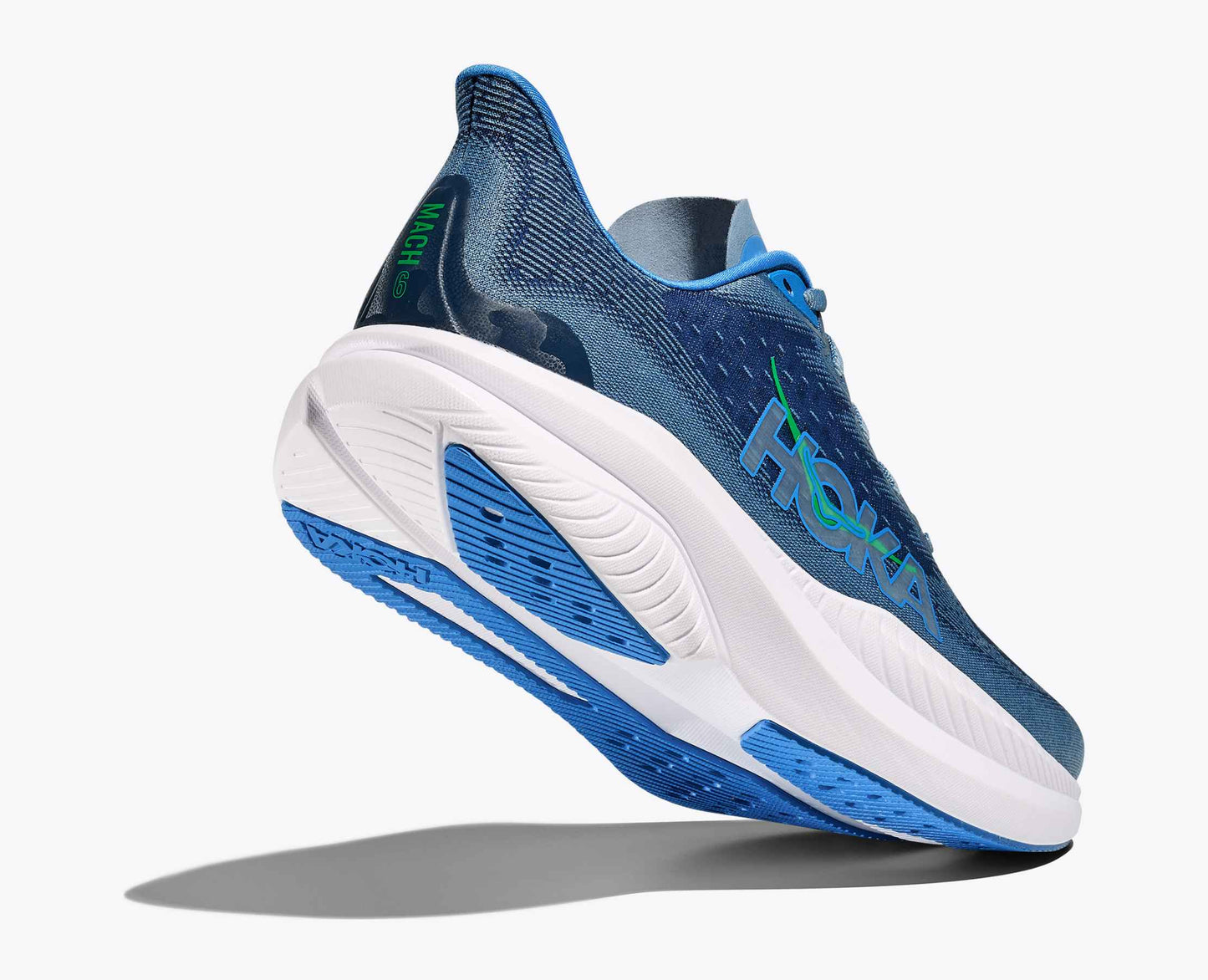 Hoka Mach 6 Men Cushioned Runing Shoes, Downpour/Thunder Cloud