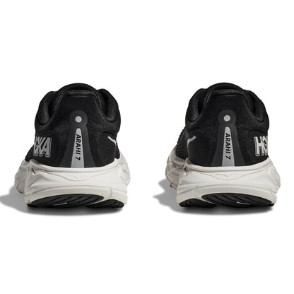 Hoka Arahi 7 Men Cushioned Runing Shoes, Black/White