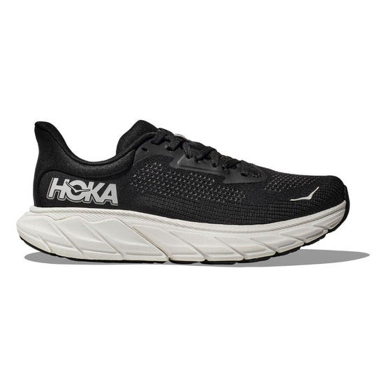 Hoka Arahi 7 Men Cushioned Runing Shoes, Black/White