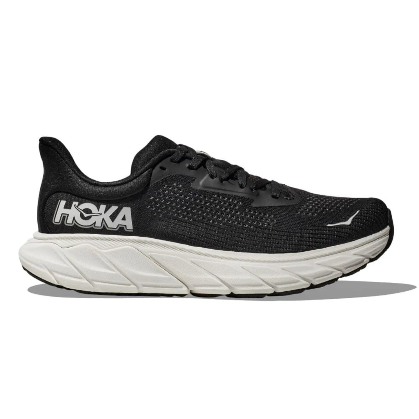 Hoka Arahi 7 Men Cushioned Runing Shoes, Black/White