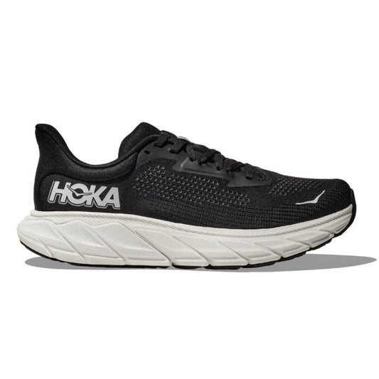 Hoka Arahi 7 Men Cushioned Runing Shoes, Black/White