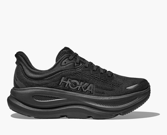 Hoka Bondi 9 cushioned Runing Shoe For Men Black/Black