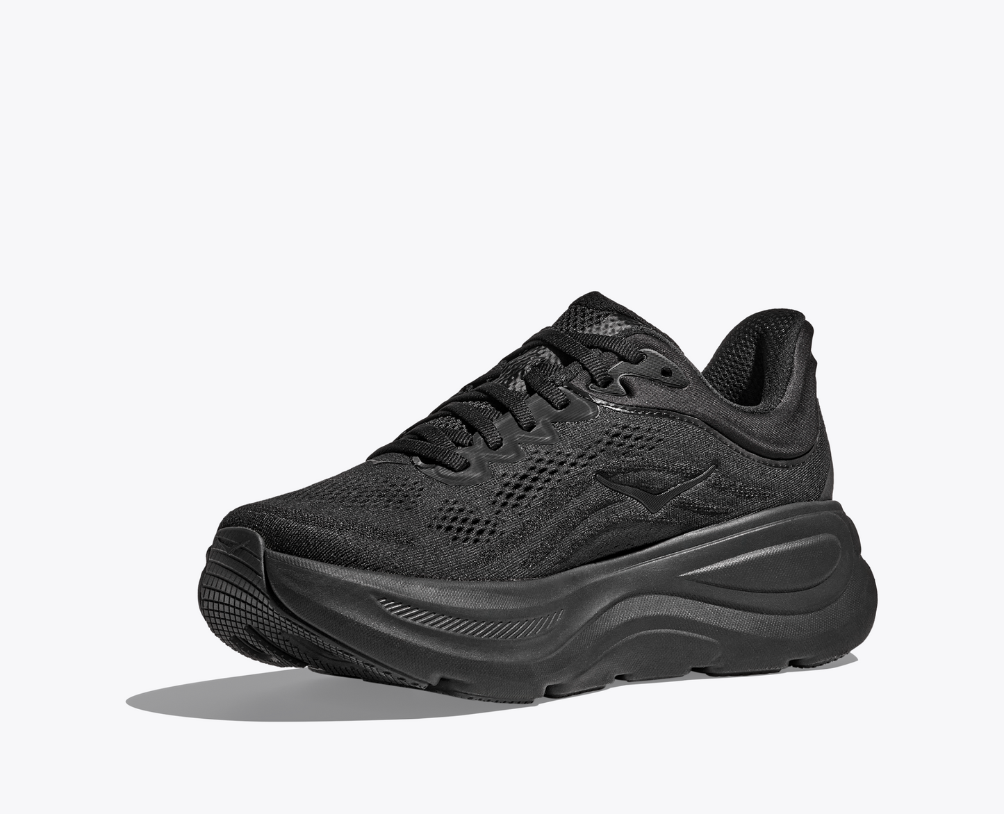Hoka Bondi 9 cushioned Runing Shoe For Men Black/Black