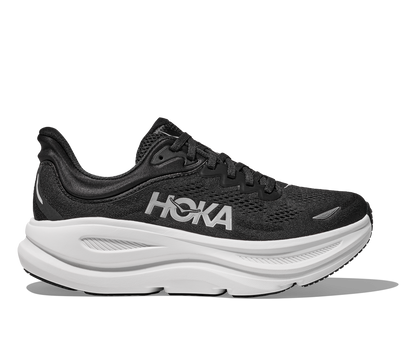 Hoka Bondi 9 cushioned Runing Shoe For Women Black/White