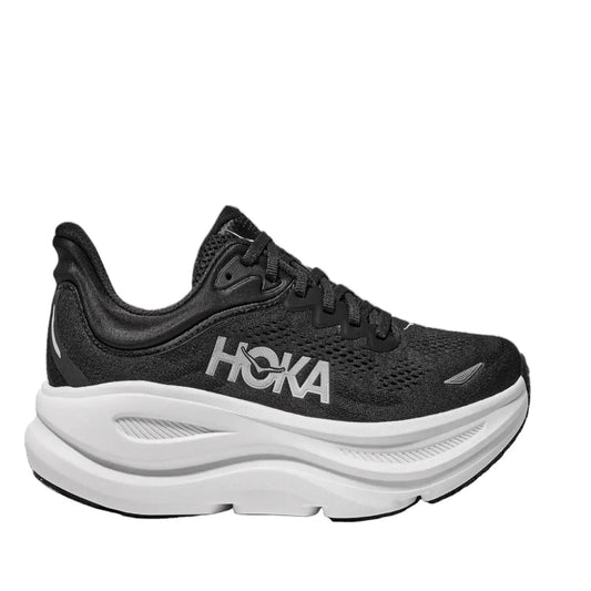 Hoka Bondi 9 cushioned Runing Shoe For Women Black/White