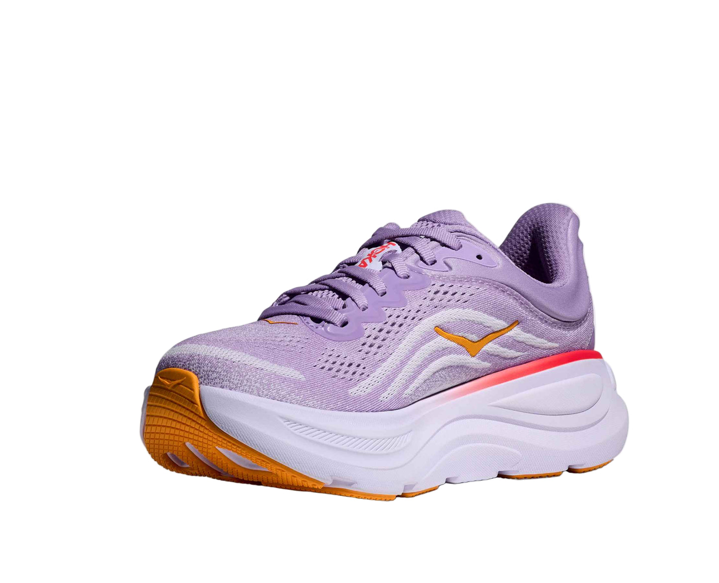 Hoka Bondi 9 Women Cushioned Runing Shoes, Aster Flower/Starlight Glow