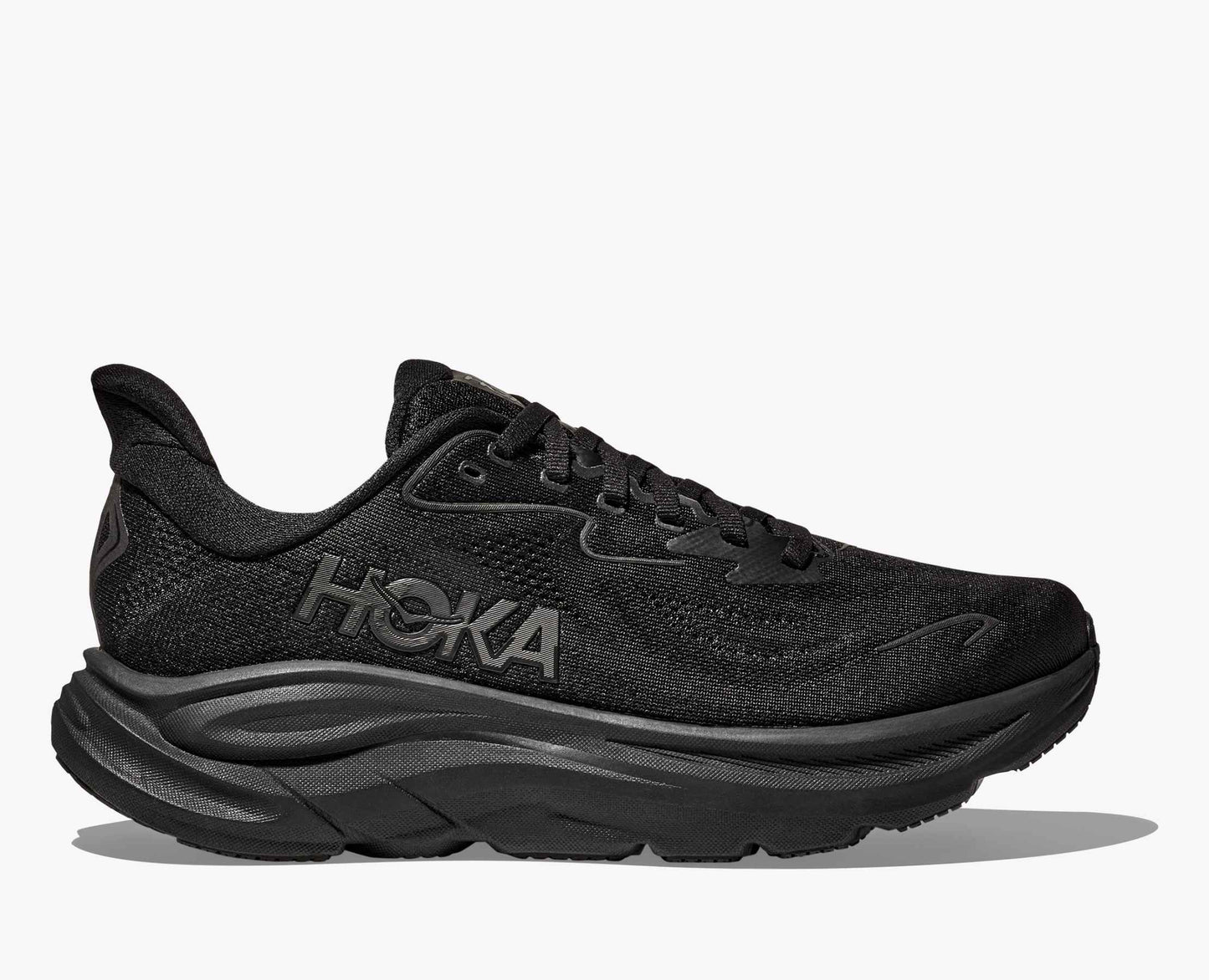 Hoka Clifton 10 cushioned Runing Shoe For Men Black/Black