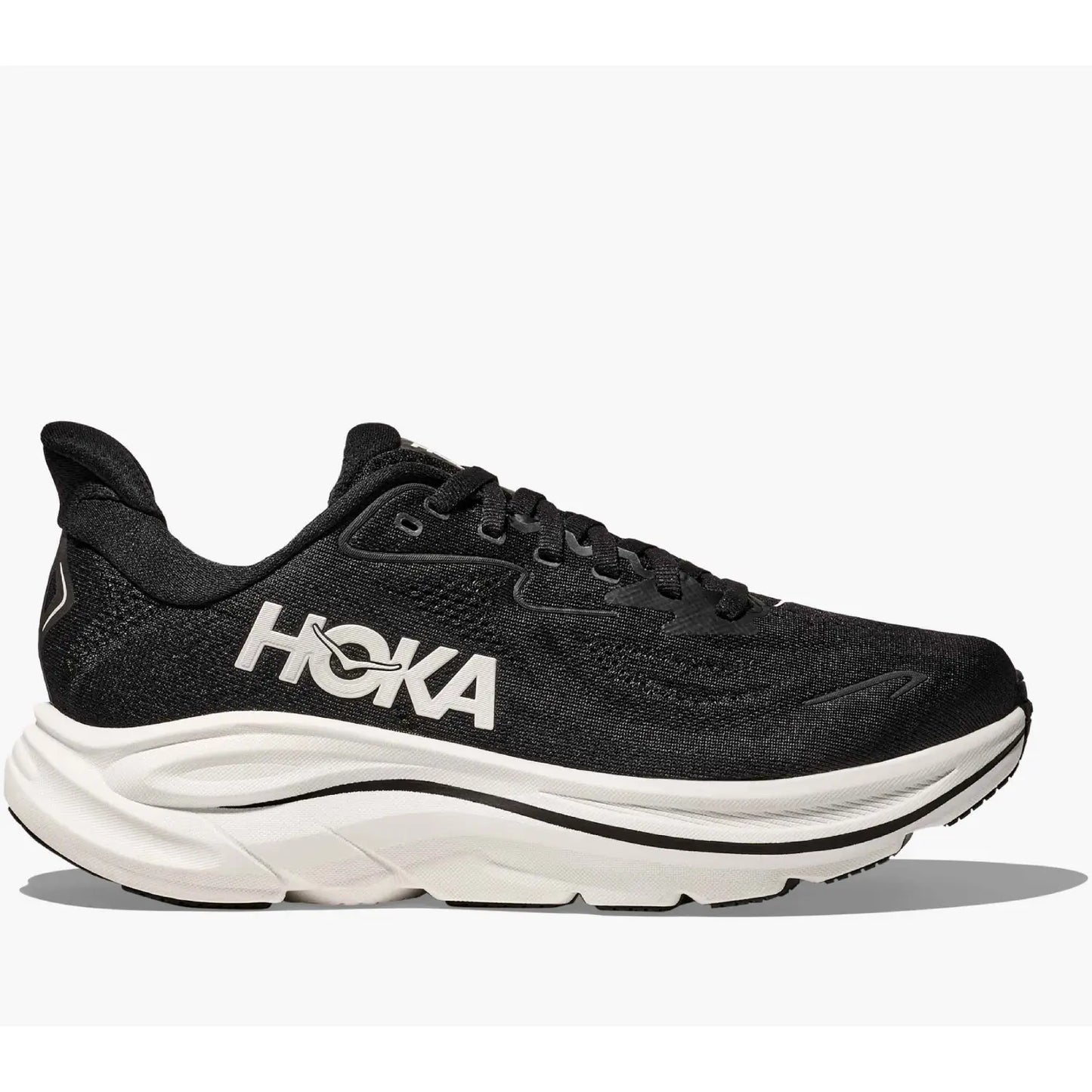 Hoka Clifton 10 cushioned Runing Shoe For Men Black/White