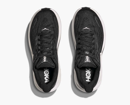 Hoka Clifton 10 cushioned Runing Shoe For Men Black/White