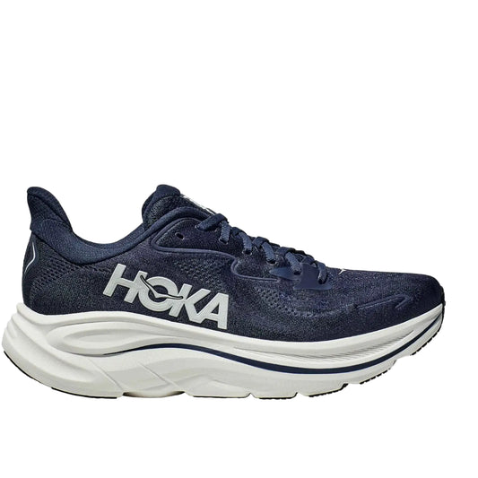 Hoka Clifton 10 Men Cushioned Runing Shoes, NAVY/WHITE