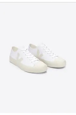 Veja Women's  Wata II Low Organic Cotton Sneaker Shoe | White