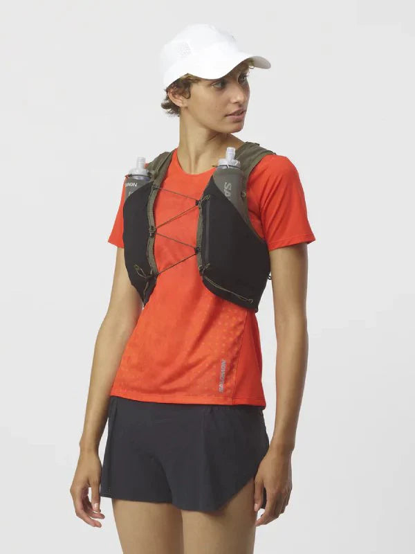 ADV Skin 12 Unisex Running Hydration Pack with Flasks