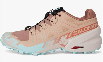 Salomon Women's Speedcross 6 Sneaker, Mahogany Rose/Hushed Violet/Iced Aqua