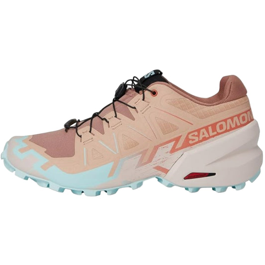 Salomon Women's Speedcross 6 Sneaker, Mahogany Rose/Hushed Violet/Iced Aqua