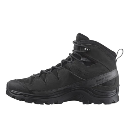 Salomon Men's Quest Rove Gore-Tex, Waterproof Backpacking & Hiking Suede Leather Boots - Black/Phantom/Magnet