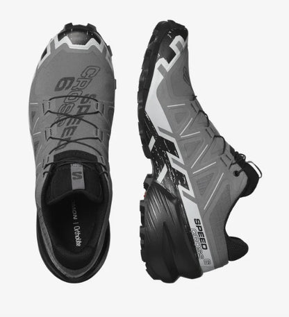 Salomon Men's Speedcross 6 Sneaker, Quiet Shade/Black/Pearl Blue