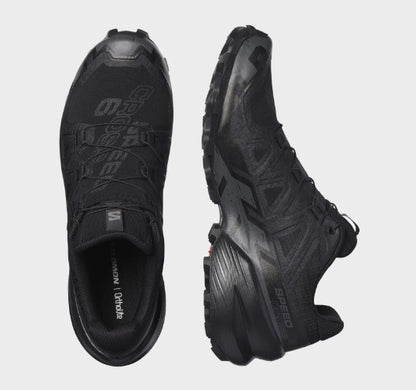 Salomon Men's Speedcross 6 Sneaker, Black/Black/Phantom