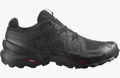Salomon Men's Speedcross 6 Sneaker, Black/Black/Phantom
