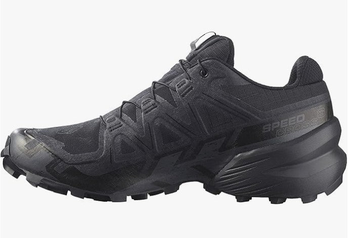 Salomon Men's Speedcross 6 Sneaker, Black/Black/Phantom