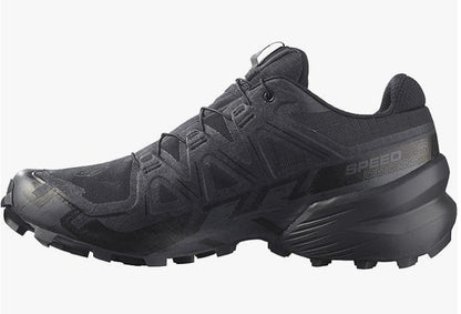 Salomon Men's Speedcross 6 Sneaker, Black/Black/Phantom