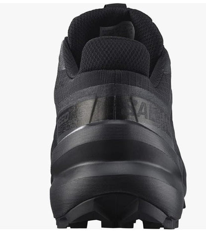 Salomon Men's Speedcross 6 Sneaker, Black/Black/Phantom