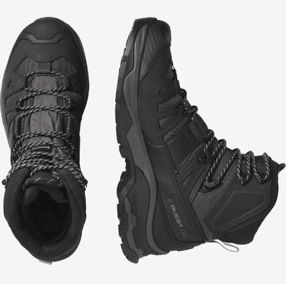 Salomon Men's QUEST 4 GORE-TEX Hiking Boots For Men, Magnet/Black/Quarry