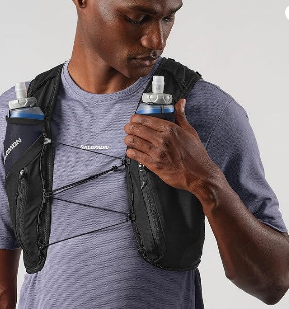 Salomon Unisex Advance Skin 12 | 12 Liter Hydration Trail Running Vest Black