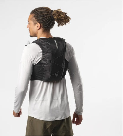 Salomon Unisex Active  Skin 8 | 8 Liter Hydration Trail Running Vest Black