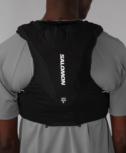 Salomon Unisex Active  Skin 5 | 5 Liter Hydration Trail Running Vest Black