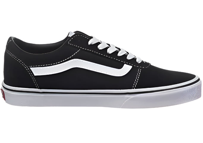 Vans Ward Suede Canvas Black/ White size 8 Men's