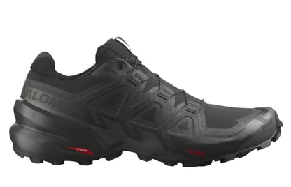 Size 13 damaged BOX) Salomon Speedcross 6 Wide Men's Trail Running Shoes – Black/Black/Phantom (417428) | Lightweight, Aggressive Grip, All-Terrain Comfort(417428)( Size 13 damaged BOX)